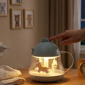 Baby Chick Sweet Dreams Table Top Musical Carousel Touch Sensor Night Light